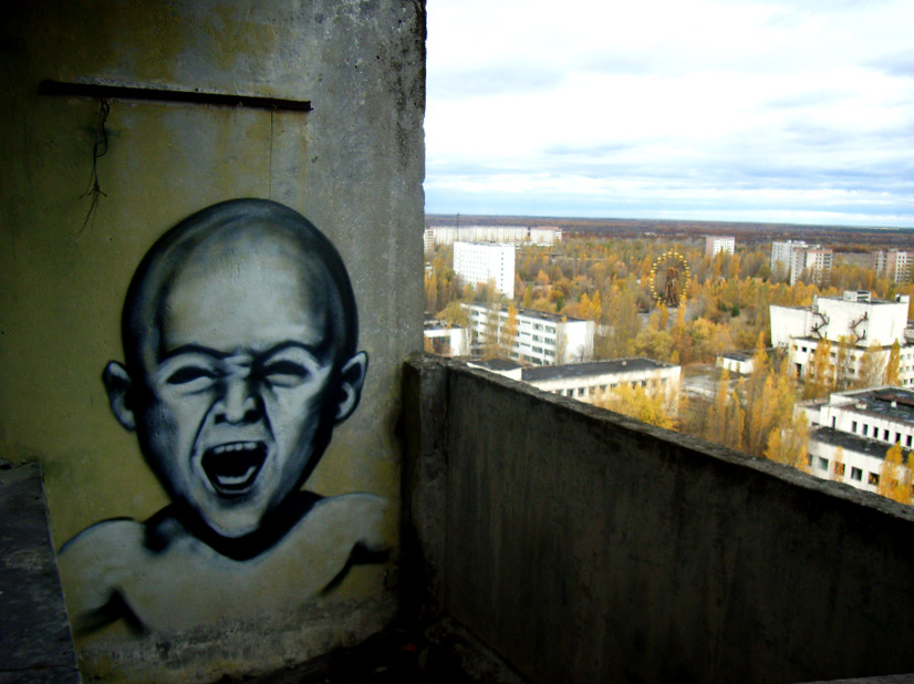 Graffiti in Tschernobyl